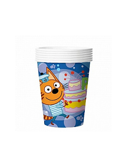 Стакан Три кота  6 шт 200мл