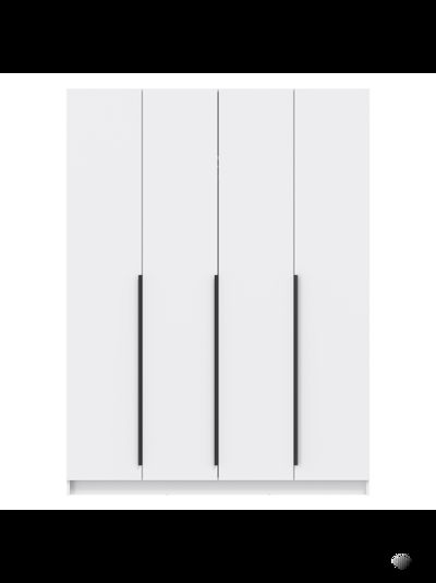 Брандо 67.09 (h2480) (4-х дв.) шкаф для одежды (ЛДСП белый / ЛДСП белый)