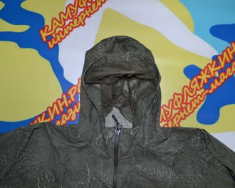 Камуфляжная куртка гигант с противоэнцефалитной сеткой (размер с 64 по 74) из ткани твил