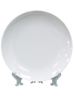ТАРЕЛКА КЕРАМИЧЕСКАЯ БЕЛАЯ 20см