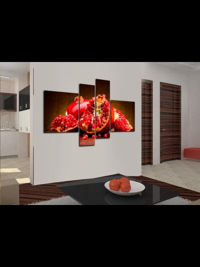 Модульная картина "Сочный гранат"