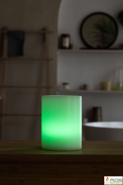 Гладкий парафиновый плафон для LED свечей - 11,7*15см