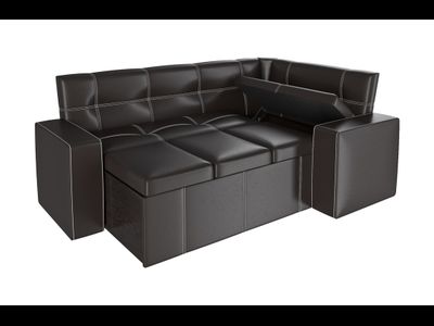 Скамья угловая Квадро тип 4 СП Коричневый (Бонмебель)