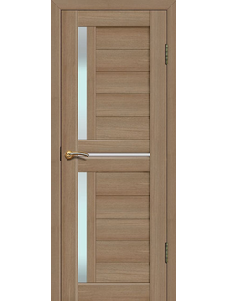 Дверь межкомнатная Экошпон Сибирь профиль Модель 202 Тиковое дерево