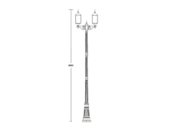 Садово-парковый светильник серии   Dublin 2  (229см)