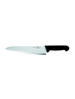 Нож поварской 25 см, ручка пластиковая черная