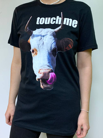 Футболка мужская, размер M "Cow Touch"