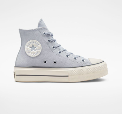 Кеды Converse Lift замшевые серые на платформе