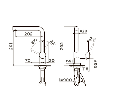 Смеситель OMOIKIRI AKASHI-S