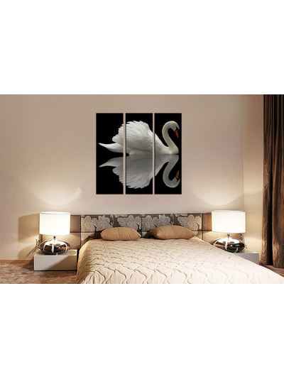 Модульная картина &quot;Одинокий лебедь&quot;