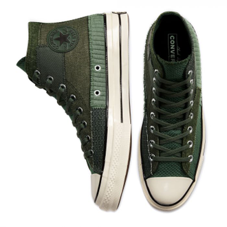 Кеды Converse Chuck 70 Patchwork зеленые