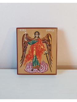 Ангел-Хранитель. Рукописная икона. 9х10,5см.