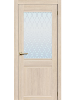 Дверь межкомнатная Экошпон Сибирь профиль Модель 290 Ясень латте