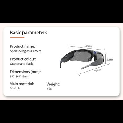 Солнцезащитные очки с Wi-Fi IP-камерой DP-LANJIE