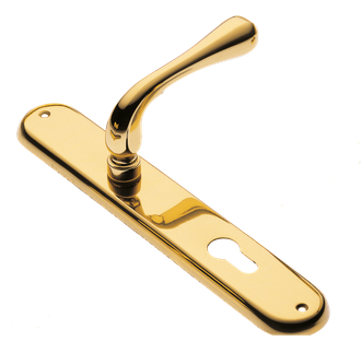 Дверные ручки на планке Morelli Luxury ASTRO PL OTL Цвет - Золото