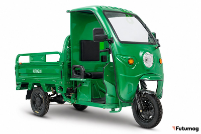 Грузовой электротрицикл Rutrike Вектор Кабина 1500 60V1200W зеленый