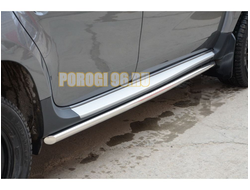 Защита штатного порога d42 для Renault Duster 2011-2015