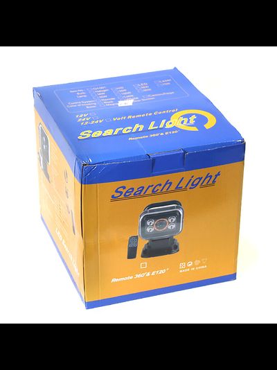 Прожектор стационарный светодиодный с ДУ NEKEKE 12В, черный