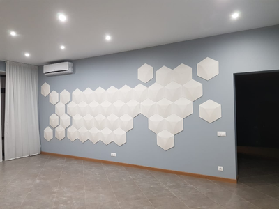 Гипсовая 3D панель "Гекса"