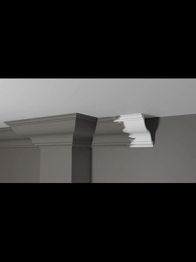 Потолочный плинтус DECOR-DIZAYN DD504, из дюрополимера, под покраску, ударопрочный, 2 метра