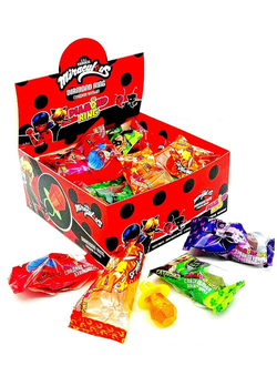 Карамель леденцовая "Сладкое кольцо". Вкус микс (Miraculous. Леди Баг и Супер-Кот) 15гр*24шт*8 блоков