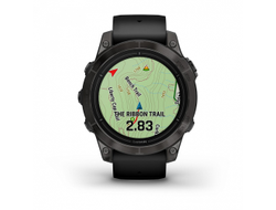 Умные часы Garmin Epix PRO (Gen 2) Standard Edition 47 мм, серый, черный ремешок