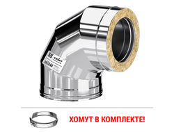 Craft GS-50 сэндвич-колено 90° (316/0,5/304/0,5) Ф150х250