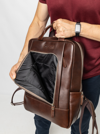 Кожаный рюкзак Viterbo Premium brown (арт. 3111-53)