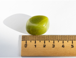 Лизардит, змеевик, галтовка, Китай (25*20*18 мм, 15 г) №18596