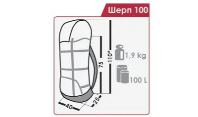 Рюкзак туристический Шерп  100 литров