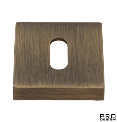 Накладка под ключ буратино на квадратном основании Fratelli Cattini KEY 8-BY матовая бронза 2 шт.