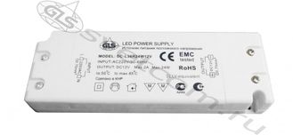 БЛОК ПИТАНИЯ DС-L36R для LED 220VAC/12VDC, 24Вт, пласт.корп. 145х50х21мм