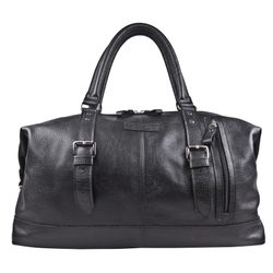 Кожаная дорожная сумка Campora black (арт. 4019-01)