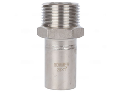 Вставка ROMMER переходная НПр-НР, 28х1 из нержавеющей стали прессовой