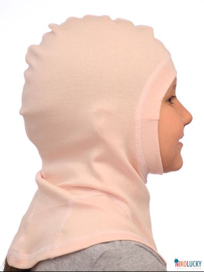 Шапка-шлем 23301-02 95%хлопок 5%лайкра, бежевый 50-52