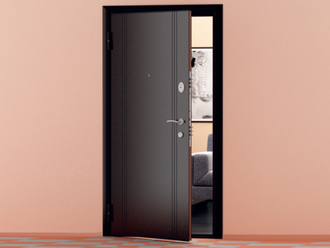 Входная дверь ЛАМИСТАЙЛ размер по коробке  880 мм на 2050 мм или  980 на 2050 мм