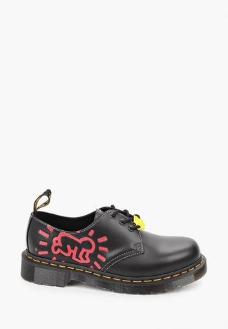 Полуботинки Dr. Martens 1461 с принтом черные