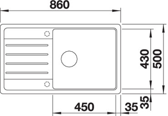 Мойка Blanco LEGRA XL 6 S, 523330