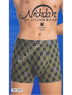 Трусы бесшовные боксеры хлопок с бамбуком Nickdar № 7829