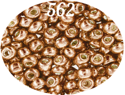 Бисер Zlatka 8/0 10гр цвет № 0562 медный