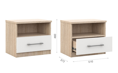 Спальня Аврора модульная, модульная. Дуб сонома