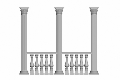 балюстрада балясин BL-002 с колонной