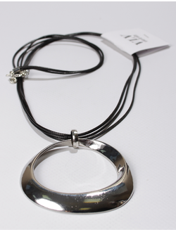 Подвеска "Кольцо ребристое " серебро