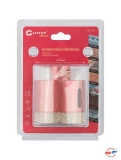 Алмазная универсальная коронка для УШМ Cutop Special 68x15xМ14x75 мм 70-512