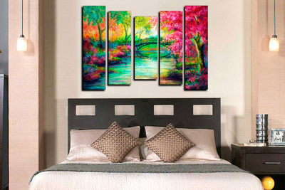 Модульная картина "Сказочный лес"