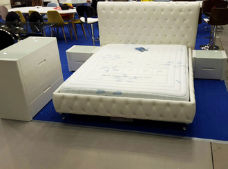 Кровать 629 Adriana белая без ящика для белья, Dupen купить в Севастополе