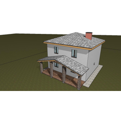 Двухэтажный дом с пятью спальнями 131м² (S104)