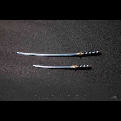 Набор самурайских мечей с подставкой (Ronin Warrior Accessories) - 1/6 (P-001D) - ZGJKTOYS