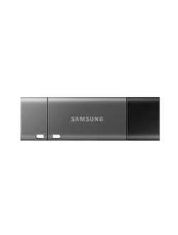 Флеш-память Samsung DUO Plus, 128Gb, USB 3.1 G1, Type-C, серый, MUF-128DB/APC