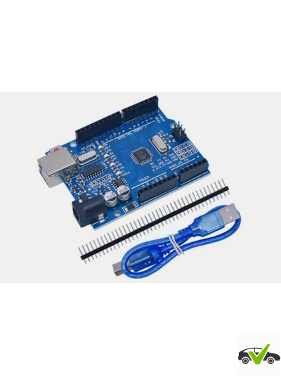 Uno R3 (CH340G) with USB cable, Программируемый контроллер на базе ATmel mega328, клон Arduino Uno R3